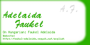adelaida faukel business card